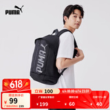 彪马（PUMA）户外通勤旅行大容量双肩背包男女学生书包电脑包074417 黑色-01 OSFA