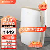 格力（GREE） 家用除湿机轻音抽湿机干衣除湿器 20L/天适用面积20-40平方米DH20EH 20L/天 20-40㎡ DH20EH
