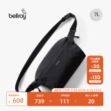Bellroy澳洲Lite Sling 7L 轻行胸包户外骑行机能磁吸单肩斜挎包轻行包 墨黑色7L