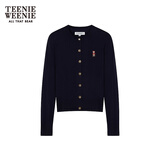 Teenie Weenie小熊女装毛针织衫2025秋季新款柔软舒适气质优雅开衫