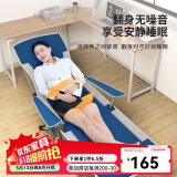 威野营（V-CAMP） 折叠床单人午休床 办公室 便携午睡椅 医院陪护床躺椅行军床 180cm四季款-靛蓝色