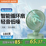 海纳斯（HANASS）电风扇 桌面风扇 台式摇头大容量4000mAh 宿舍户外家用轻音便携小风扇 2688