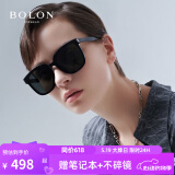 BOLON暴龙眼镜王鹤棣同款黑超方框太阳镜露营墨镜防晒送男友BL3111 A10-灰色非偏光