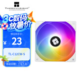Thermalright(利民)  TL-C12CW-S  白色argb12cm机箱风扇 幻彩风扇ARGB 4PIN PWM调速风扇