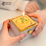 墨斗鱼惊喜盒子项链手链求婚戒指盒旋转首饰盒生日礼物送男女朋友