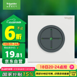 施耐德电气穿线面板 空白面板带出线孔 86型暗装引线面板 境尚系列 纯境白