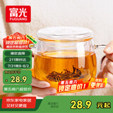 富光花茶杯 男女士茶水分离杯子 双层办公泡茶玻璃杯带把高硼硅水杯