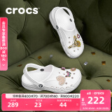卡骆驰crocs洞洞鞋贝雅男鞋女鞋轻便耐磨一脚蹬拖鞋休闲鞋|10126 白-100 41 /42(260mm)