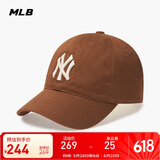 MLB帽子男女软顶棒球帽虞书欣明星同款运动鸭舌帽3ACP6601N-50BRL-F