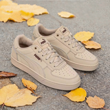 彪马（PUMA）板鞋男鞋女鞋春季新款运动鞋皮面复古潮流耐磨情侣低帮轻便休闲鞋 燕麦色-红色/简约时尚/主推款 42 (内长270mm)