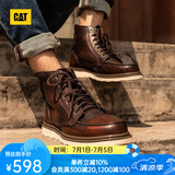 CAT卡特马丁靴工装鞋男鞋新复古回潮机车靴P7049/P712950/P712947 深棕P712950 39