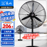 长城（CHANGCHENG）工业风扇电风扇工厂车间大风力落地扇强力超大工业扇商用大功率牛角扇交流定频工业电风扇FL-75