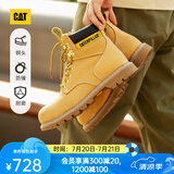 CAT卡特经典大黄靴马丁靴男士牛皮钢头防撞耐磨高帮鞋P89162O1BDC25 黄色 40