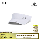 安德玛（UNDERARMOUR）Iso-chill Launch男子凉感梭织跑步遮阳帽1361563 白色100 均码