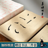 善琏湖笔笔画描红练字毛笔楷书初学者欧体柳公权临摹字帖成人毛笔字练习纸入门小学生软笔毛笔纸颜体宣纸 