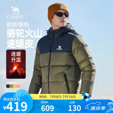 骆驼火山羽绒服1.0男士鸭绒加厚防寒面包服潮款冬季外套M13CR07089