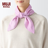 无印良品（MUJI）源自天然的接触冷感 带口袋围巾  围脖女 服饰配件方巾 DDB60C4S 粉红色 11*105cm