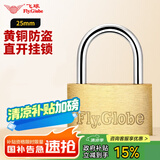 飞球（Fly.Globe）铜挂锁 迷你箱包小锁头 抽屉锁柜子锁具25mm