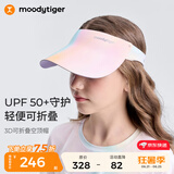 moodytiger儿童空顶帽防晒帽夏季男女童3D可折叠轻便遮阳太阳帽运动棒球帽子 戈梅拉之光