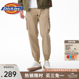 dickies【A专区】 休闲裤 男女同款新复古回潮印花多口袋束口工装裤百搭8 沙色 30