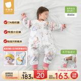 贝肽斯婴儿睡袋防惊跳春夏季新生儿童睡袋1-3岁宝宝防踢被护肚防着凉 春夏（前6后4 20-25℃）乔兔 S码 建议身高60-85cm