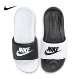 耐克NIKE外穿休闲鞋男一字沙滩鞋VICTORI ONE拖鞋DD0234-100白黑41