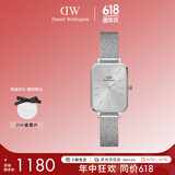 丹尼尔惠灵顿（DanielWellington）DW小方表女流光金石英女表简约时尚欧美表节日礼物DW00100486