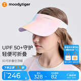 moodytiger儿童空顶帽防晒帽夏季男女童3D可折叠轻便遮阳太阳帽运动棒球帽子
