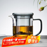 绿昌明茶壶泡茶玻璃茶具加厚耐高温办公家用带把手功夫茶壶带过滤单壶