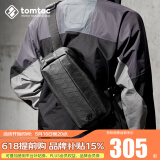 tomtoc胸包男士斜挎包单肩包休闲防水机能时尚Switch收纳包T21S1 Pro款 暗影黑