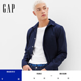 Gap男装2025春季新款纯棉基础款翻领长袖衬衫常规上衣美版422488 海军蓝 422488 S 美码 M亚洲码175/92A