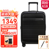 新秀丽（Samsonite）拉杆箱 机舱包系列可扩展旅行箱 个性时尚登机箱行李箱 KH3 黑色(前置开口袋) 20英寸