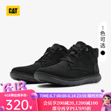 CAT卡特工装靴马丁靴复古做旧全粒面牛皮鞋子男士舒适出行防 黑色 40