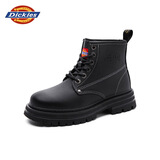 Dickies马丁靴女6孔春季新款短靴 经典光面平底英伦风女靴秋冬新款 28黑色 37