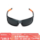 迪卡侬户外山地运动男女墨镜潮QUOP黑橙太阳眼镜-镜腿镂空-4583537