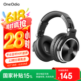OneOdio头戴式耳机 音乐耳机 专业录音监听耳机DJ主播调音台录音棚专用 高保真HIFI全封闭 Pro10经典黑