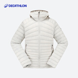 迪卡侬（DECATHLON）短款羽绒服轻薄薄外套户外运动保暖内胆排骨羽绒服TREK100 男款-连帽-白色 M
