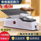 静闲居磨刀器神器电动磨刀专用工具全自动磨刀石家用新款磨刀机小型插电 升级款（USB电源）送砂轮*3