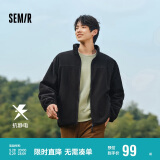 森马（Semir）张新成同款夹克男冬抗静电外套摇粒绒情侣上衣109724108203
