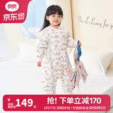 良良（liangliang）婴儿睡袋夏季空调房防踢被宝宝纯棉可拆袖儿童睡袋 小鹿粉·春秋款【适合20-25℃】 S（建议身高60-75cm）