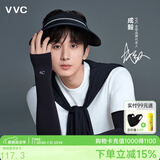 VVC成毅同款防晒帽女防紫外线遮脸户外空顶帽太阳帽 风尚-时尚黑 均码