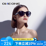 one&one近视太阳镜男女士套镜偏光墨镜夹片开车驾驶眼镜椭圆框太阳镜