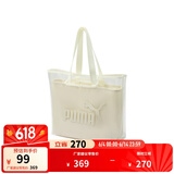 彪马（PUMA）双层收纳透明手提包女子印花挎包拎包076116 象牙白-07 OSFA/均码
