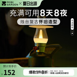 牧高笛（MOBIGARDEN） 复古营灯 户外露营LED照明灯便携营地灯可充电帐篷灯露营灯星辉 橄榄绿