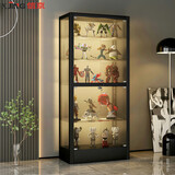 信京 手办展示柜乐高高达模型展示架泡泡玛特收纳陈列柜透明玻璃展柜