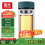 富光 男女士双层玻璃杯 高硼硅泡茶杯 茶水分离水杯带茶隔杯子500ml
