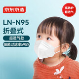 京东京造医用口罩 LN-N95型30片独立包装儿童款  防尘防晒面罩超透气