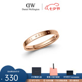 丹尼尔惠灵顿（DanielWellington）DW戒指男女对戒 时尚饰品素圈情侣戒指 表白七夕礼物送女友 尺寸52 DW00400017