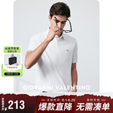 卓凡尼·华伦天奴（GIOVANNI VALENTINO）凉感夏季短袖POLO衫男士休闲保罗翻领T恤衫棉质透气上衣