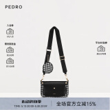 Pedro零钱包饰三合一链条腋下单肩包包女包PW2-75210093 PW2-75210093-2黑色-千鸟格纹